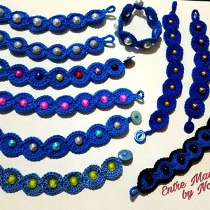 Beautiful handmade crochet bracelets